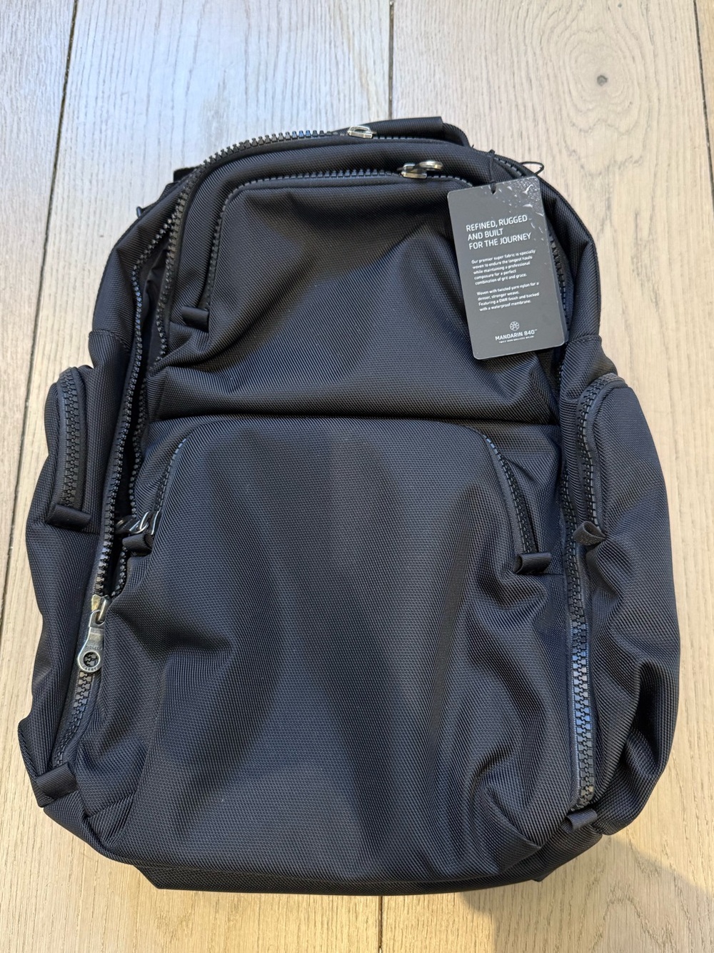 Pioneer Black Men's Travel Backpack NEW with tags - Picture 2 of 14